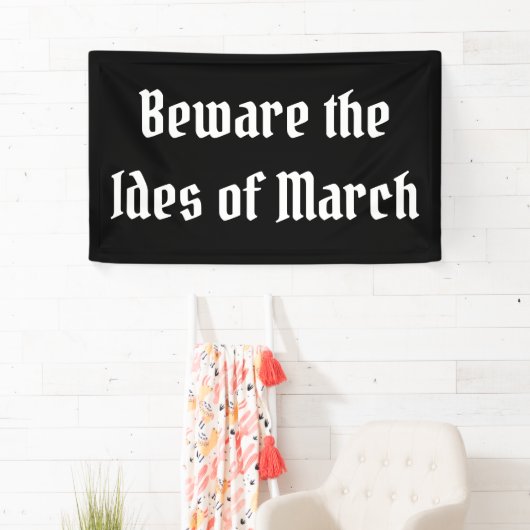 Let op de Ides van Maart Spandoek (Insitu)