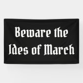 Let op de Ides van Maart Spandoek (Horizontaal)