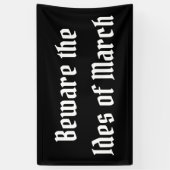 Let op de Ides van Maart Spandoek (Verticaal)