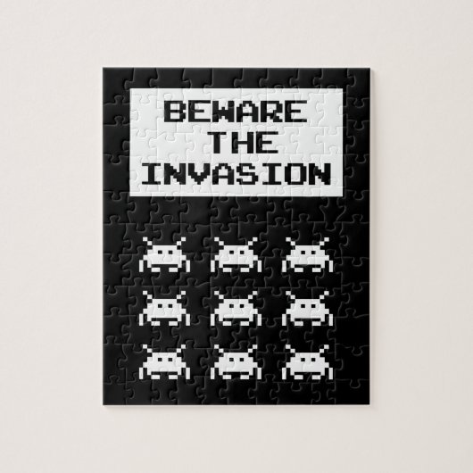 Let op de invasie, het geek design legpuzzel (Verticaal)