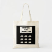Let op de invasie, het geek design tote bag (Voorkant)