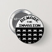 Let op de invasie ronde button 5,7 cm (Voorkant /achterkant)