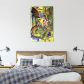Let op de Jabberwocky, mijn zoon Canvas Afdruk (Insitu (Slaapkamer))