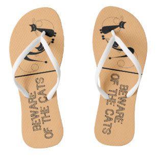 Let op de katten, Elegant Black Cat Teenslippers