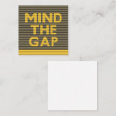 Let op de kloof 1 notitiekaartje (Voorkant / Achterkant)