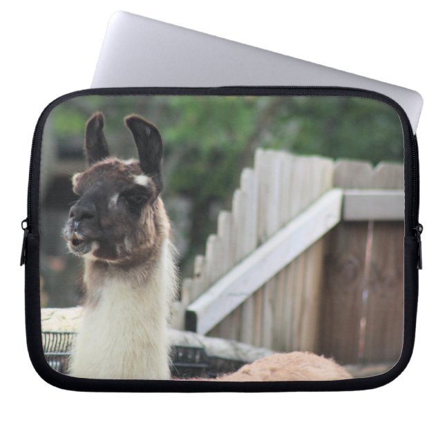 Let op de lama! laptop sleeve (Voorkant)