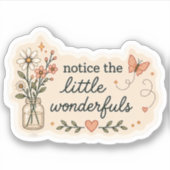 Let op de Little Wonderfuls Sticker – Zachte Ae (Voorkant)