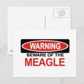 Let op de maaltijd briefkaart (Voorkant / Achterkant)