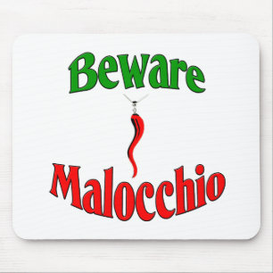 Let op de malocchio (boze oog) muismat