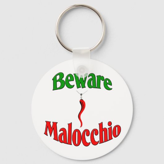 Let op de malocchio (boze oog) sleutelhanger (Voorkant)