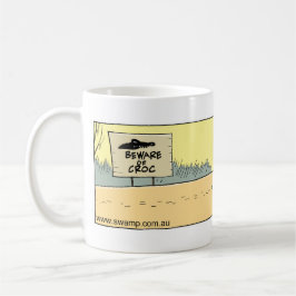 Let op de Mok van de Croc Funny Cartoon