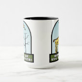 Let op de Mok van de Giraffe van het aambeeld (Midden)