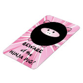 Let op de Ninja-pik op roze Magneet (Linkerzijde)