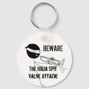 Let op de Ninja Spit Valve Attack Sleutelhanger