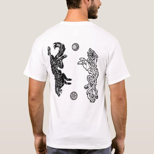 Let op de oude kerel! t-shirt (Achterkant)