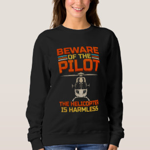 Let op de piloot die de helikopter hardnekkig is trui