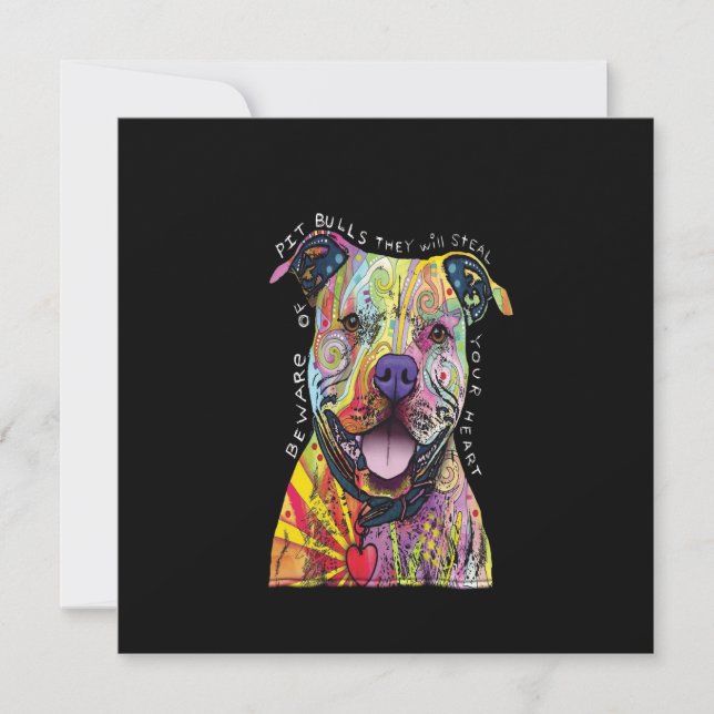 Let op de Pitbull-honden die ze je hart stelen. (Voorkant)