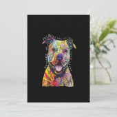 Let op de Pitbull-honden die ze je hart stelen. Bedankkaart (Staand voorkant)