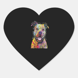 Let op de Pitbull-honden die ze je hart stelen. Sticker