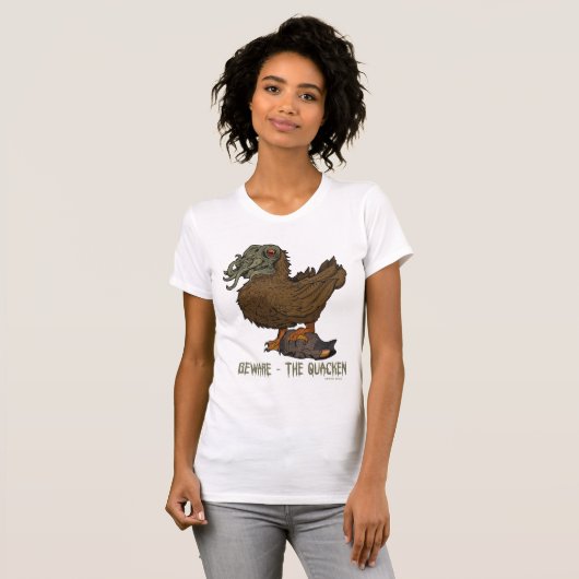 Let op de Quacken Dames Jersey T-Shirt (Voorkant volledig)