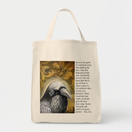 Let op de Raven Tote Bag (Voorkant)