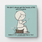 Let op de schoonheid van het leven fotoplaat (Voorkant)