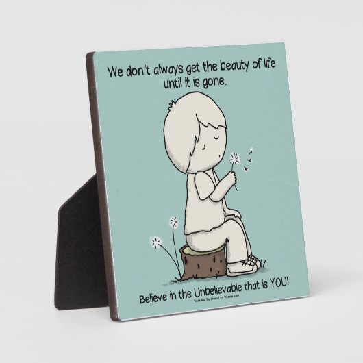 Let op de schoonheid van het leven fotoplaat (Voorkant)