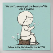 Let op de schoonheid van het leven poster (Voorkant)