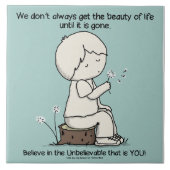 Let op de schoonheid van het leven tegeltje (Voorkant)