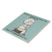 Let op de schoonheid van het leven tegeltje (Zijkant)