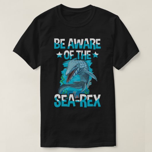 Let op de SeaRex Quote voor een Mosasaurus Boy T-shirt (Design voorkant)