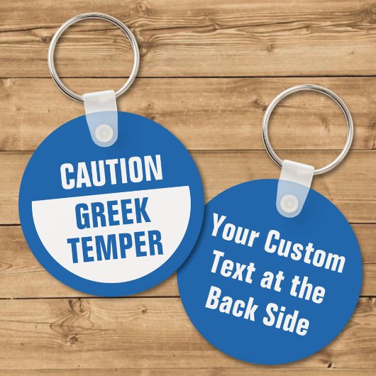 Let op de Sleutelhanger van de Griekse Temper