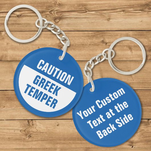 Let op de Sleutelhanger van de Griekse Temper