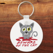 Let op de Sleutelhanger van de kat (Voorkant)