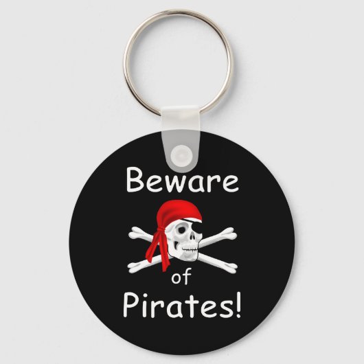 Let op de Sleutelhanger van Pirates (Voorkant)
