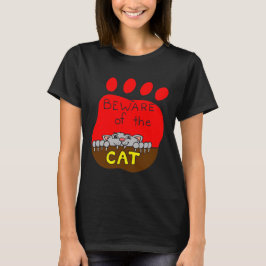 Let op de T-Shirt, Funny Cat Shirt, ZFJG T-shirt