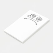 Let op de taak post-it® notes (Schuin)