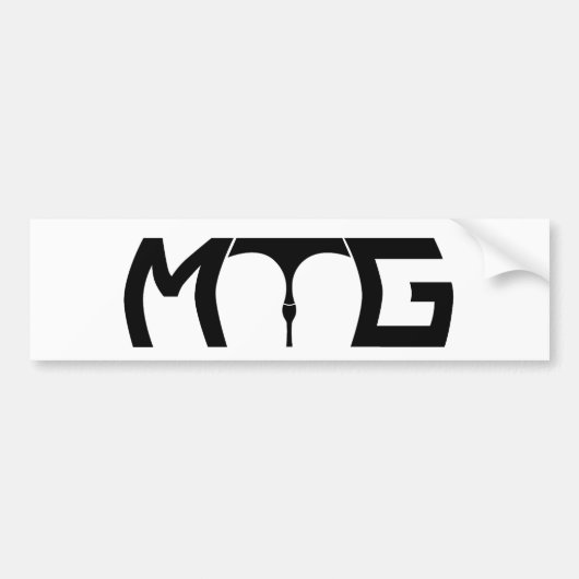 Let op de tussenruimte bumpersticker (Voorkant)