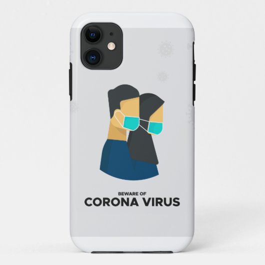 Let op de zaak coronavirus iphone Case-Mate iPhone case (Achterkant)