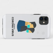 Let op de zaak coronavirus iphone Case-Mate iPhone case (Achterkant (horizontaal))