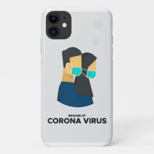 Let op de zaak coronavirus iphone Case-Mate iPhone case