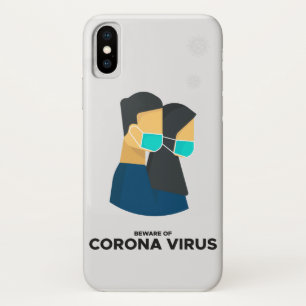 Let op de zaak van het coronavirus iphone Case-Mate iPhone case