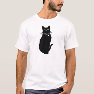 Let op de zwarte kat t-shirt