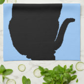 Let op de zwarte kat theedoek (Gevouwen)