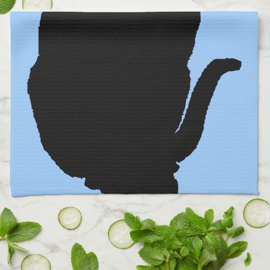 Let op de zwarte kat theedoek (Gevouwen)