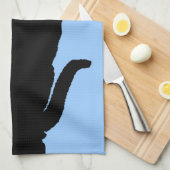 Let op de zwarte kat theedoek (Quarter Fold)