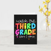 Let op derde klas hier kom ik terug naar school B Kaart (Gele Bloem)