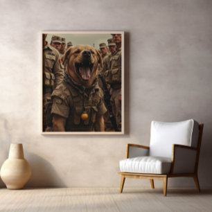 Let op! Deze tuin is niet schoon! Poster