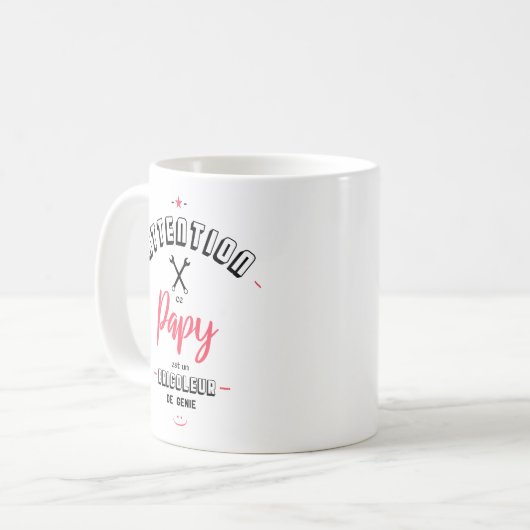 Let op deze vlinder. koffiemok (Voorkant links)