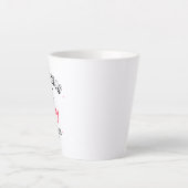Let op deze vlinder. latte mok (Voorkant)